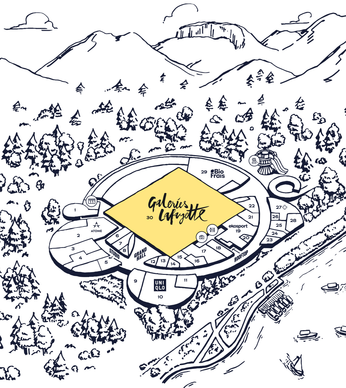 Carte — entrée Centre 